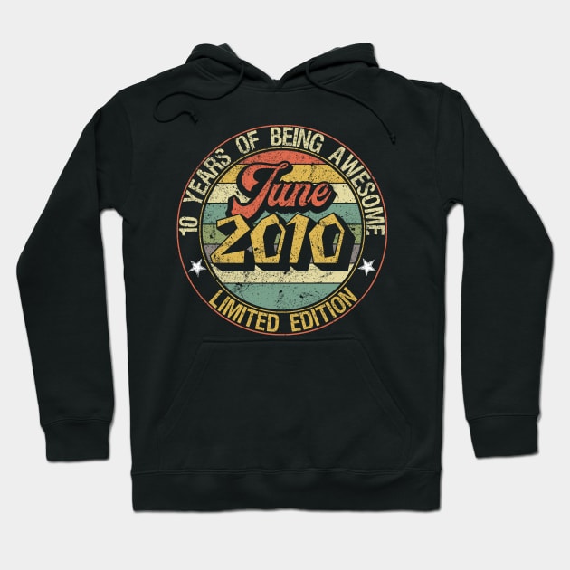 born June 2010 Vintage Gift Hoodie by thuden1738